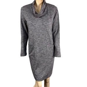 J. Jill Pure Jill Women’s Tunic Dress Cowl Neck Pockets Size S Small Heather NWT